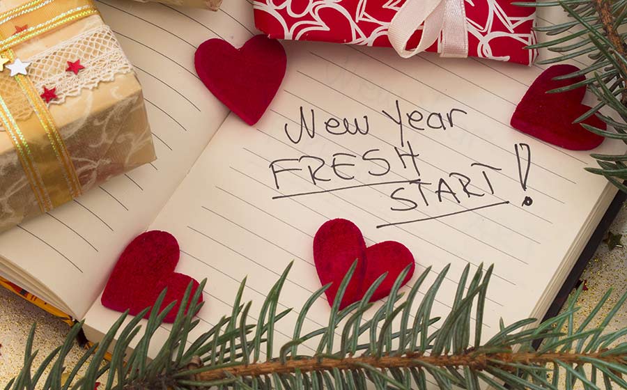 New Year Fresh Start Note