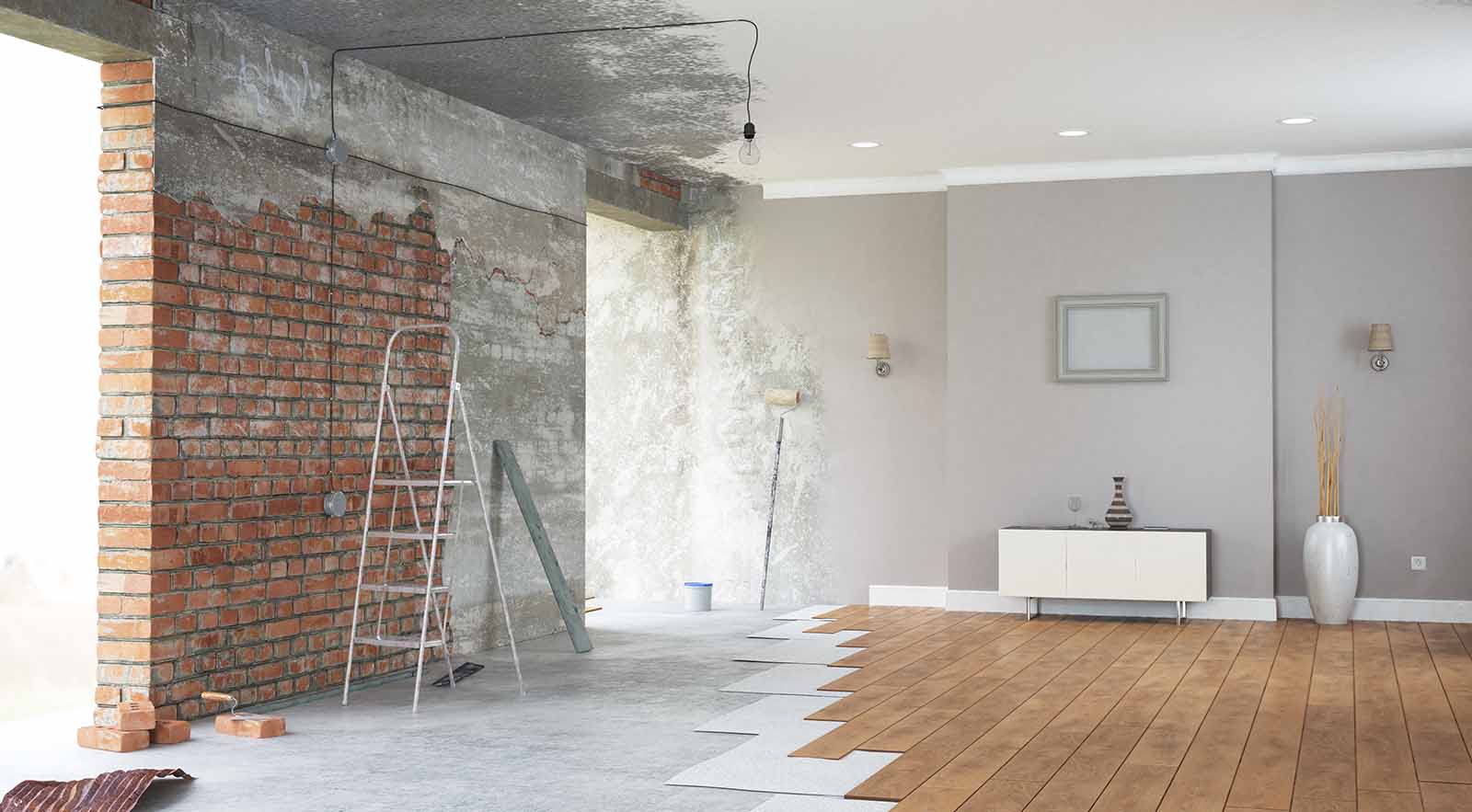 Half renovated apartment
